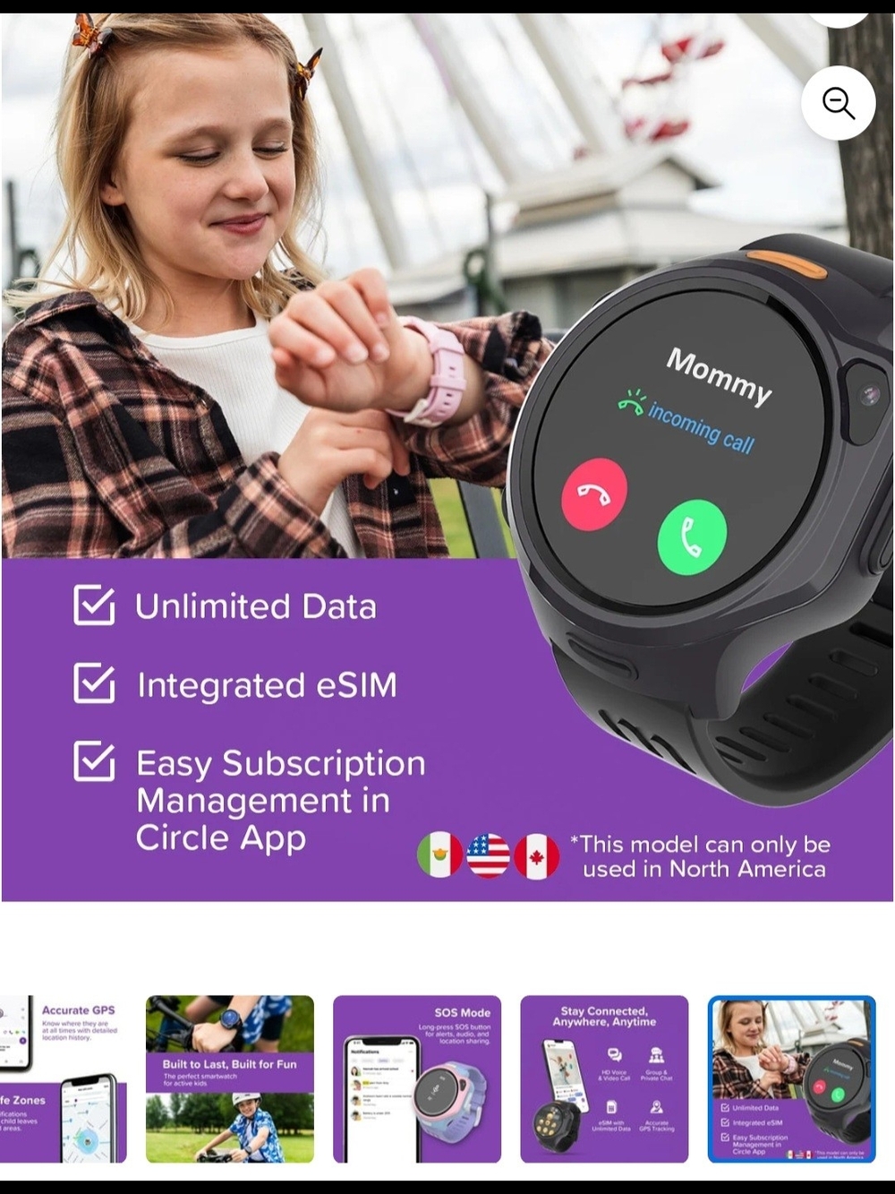 Ultimate Smartwatch Bundle - Purple and Pink Kids Watch - Picture 11 of 14